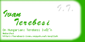 ivan terebesi business card